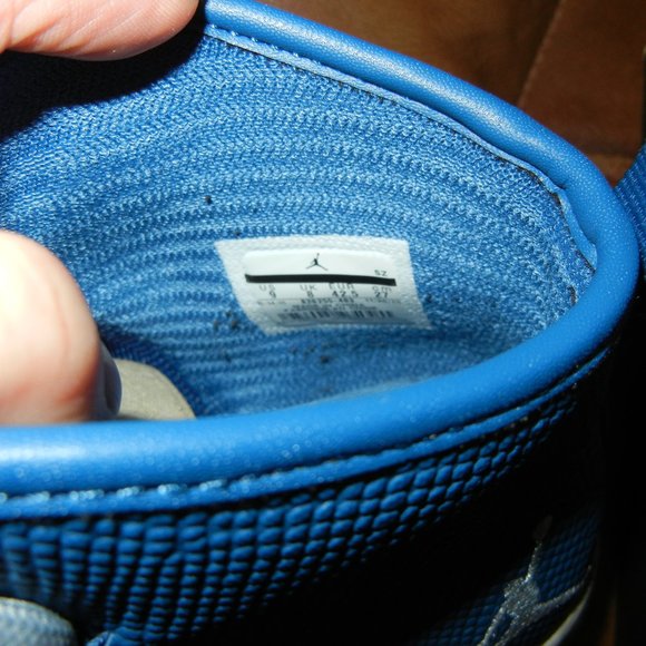 Jordan Nike Galaxy High Top Sneakers Basketball French Blue - Picture 9 of 15